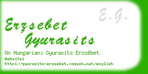 erzsebet gyurasits business card